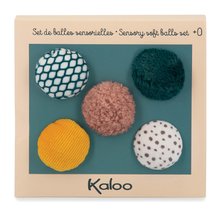 Senzorické loptičky pre rozvoj zmyslov bábätka Kaloo 5 druhov mäkkých loptičiek od 0 mes K971605