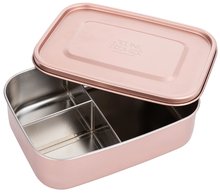 Box na desiatu Stainless Steel Lunchbox Rose Gold Jeune Premier 100% nehrdzavejúca oceľ luxusné prevedenie 21*7 cm
