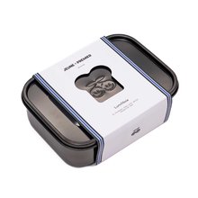 Box na svačinu Lunchbox Black Nickel Jeune Premier 100% nerezavějící ocel luxusní provedení 21*16 cm