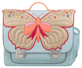 Školní aktovka Limited Classic Midi Butterfly Gold Jeune Premier ergonomické luxusní provedení 30*38 cm