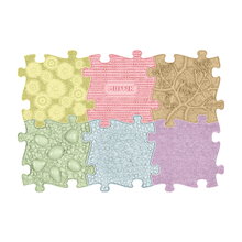 Set ortopedických podložiek pre najmenších Drobček Pastel MUFFIK zdravé lezenie po štyroch 6 kusov