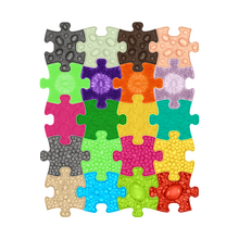 Set ortopedických podložiek Mini puzzle MUFFIK 20 kusov rôzne typy a tvrdosti