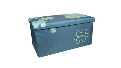 Úložný box na ortopedické podložky veľký MUFFIK tyrkysový nosnosť 30 kg 70*35*35 cm