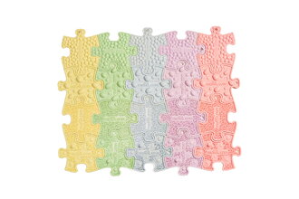 Set senzorické NANO puzzle Pastel MUFFIK na rozvoj hmatovej citlivosti