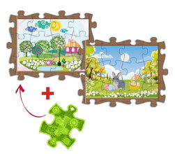 Senzorické puzzle Everlasting Štyri ročné obdobia Jar MUFFIK na rozvoj jemnej motoriky