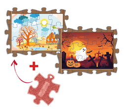 Senzorické puzzle Everlasting Štyri ročné obdobia Jeseň MUFFIK na rozvoj jemnej motoriky