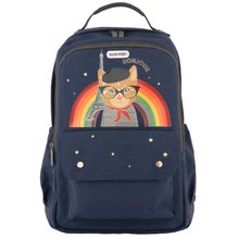 Školská taška batoh Backpack New York Paris Cat Jack Piers ergonomická luxusné prevedenie od 6 rokov 36*13*29 cm