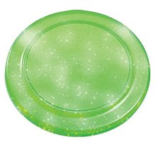 Lietajúci tanier Écoiffier s trblietkami priemer 23 cm zelený od 18 mes