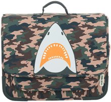Školská aktovka Schoolbag Paris Large Camo Shark Jack Piers ergonomická luxusné prevedenie od 6 rokov 38*32*15 cm
