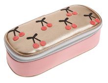 Školský peračník Pencil Box Cherry Pompon Jeune Premier ergonomický luxusné prevedenie 22*7 cm