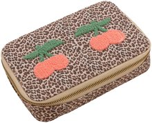 Školský peračník Pencil Box Filled Leopard Cherry Jeune Premier ergonomický luxusné prevedenie 20*7 cm