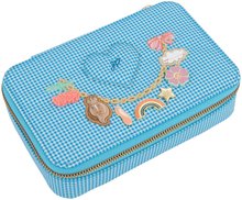 Školní penál Pencil Box Filled Vichy Love Blue Jeune Premier ergonomický luxusní provedení 20*7 cm