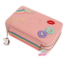 Školský peračník Pencil Box Filled Lady Gadget Pink Jeune Premier ergonomický luxusné prevedenie 20*7 cm