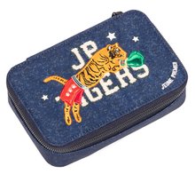 Školní penál Pencil Box Filled Boxing Tiger Navy Mélange Jeune Premier ergonomický luxusní provedení 20*7 cm