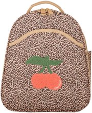 Školská taška batoh Backpack Ralphie Leopard Cherry Jeune Premier ergonomický luxusné prevedenie 31*27 cm