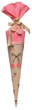 Školské vrecko na telocvik a prezuvky School Cone Cherry Pompon Jeune Premier luxusné prevedenie 70 cm