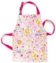 Zástera pre deti kvetinová záhrada Flora's Garden Apron ThreadBear s ochrannou vrstvou od 3-6 rokov