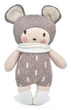 Bábika pletená šedá Baby Beau Knitted Doll ThreadBear 24 cm z jemnej a mäkkej bavlny v darčekovom balení od 0 mes