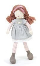 Bábika handrová Alma Rag Doll ThreadBear 35 cm z jemnej mäkkej bavlny so zapletenými hnedými vláskami