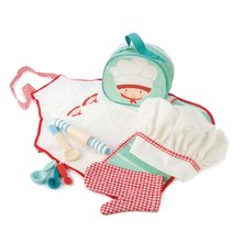 Geantă de bucătar cu șorț Chef's Bag Tender Leaf Toys set cu 9 părți cu accesorii din lemn și textil