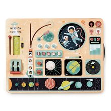 Drevená vesmírna Space Station Tender Leaf Toys magnetická s 3D pohyblivým mesiacom a pohyblivými časťami TL8314