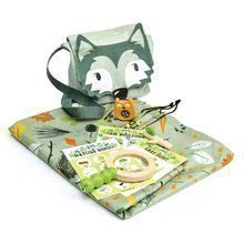 Fa készlet erdei kirándulásra Forest Trail Set Tender Leaf Toys táskával, vízlepergető piknik pléddel, nagyítóval és kiegészítőkkel