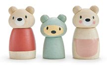 Dřevěná medvědí rodina Bear Tales Tender Leaf Toys táta a máma s medvídkem