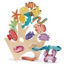 Fa koral zátony Stacking Coral Reef Tender Leaf Toys 18 hallal és tengeri élőlényekkel 27*8*25 cm TL8410