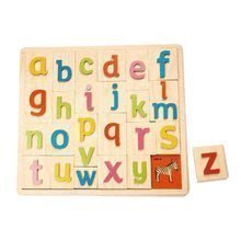Fa ábécé ábrákkal Alphabet Pictures Tender Leaf Toys 27 részes 18 hó-tól