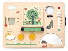 Fa meterológiai állomás Weather Watch Tender Leaf Toys fa képeslapokkal 43*31*5 cm TL8421