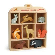 Fa erdei állatok polcon 8 drb Woodland Animals Tender Leaf Toys nyuszik süni róka őzike mókus menyét és borz
