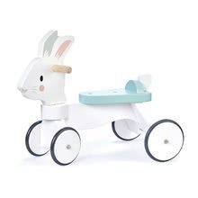 Fa nyuszi bébitaxi Running Rabbit Ride on Tender Leaf Toys irányítható kormánnyal 18 hó-tól