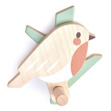 Dřevěný háček pro děti Forest Coat hook Tender Leaf Toys s ptáčkem na stromě