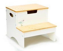 Dřevěné lesní schody Forest Step Tender Leaf Toys s úložným prostorem na hračky