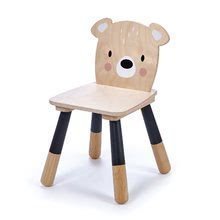 Scăunel din lemn urs Forest Bear Chair Tender Leaf Toys pentru copii de la 3 ani