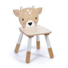 Scăunel din lemn căprioară Forest Deer Chair Tender Leaf Toys pentru copii de la vârsta de 3 ani