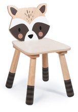 Scăunel din lemn raton Forest Racoon Chair Tender Leaf Toys pentru copilașii de la 3 ani TL8824