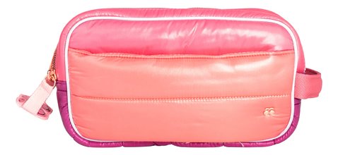 Cestovní pouzdro kosmetická taštička Travel Pouch Puffer Pink Jeune Premier ergonomické luxusní provedení 25*12,5 cm