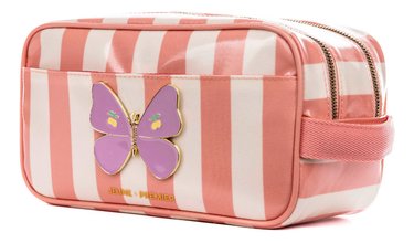 Utazó piperetáska Travel Pouch Butterfly Stripe Jeune Premier ergonomikus luxus kivitel 25*12,5 cm