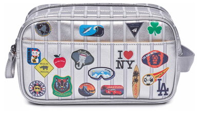 Cestovní pouzdro kosmetická taštička Travel Pouch Jetsetter Silver Jeune Premier ergonomické luxusní provedení 25*12,5 cm