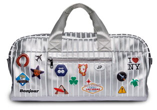 Cestovní taška Caroline Weekend Bag Jetsetter Silver Jeune Premier ergonomická luxusní provedení 50*25 cm
