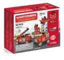 Stavebnica magnetická Hasičská stanica Amazing Rescue Set Magformers 50 dielov
