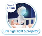 Hudobný kolotoč nad postieľku 3in1 Projector Musical Mobile Ecru Infantino s projektorom a nočným svetlom hnedý od 0 mes