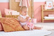 Bábika Miss Ballerina Pink Grenadine Mon Doudou Corolle s modrými očami 25 cm od 0 mes