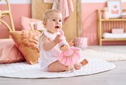 Bábika Miss Ballerina Pink Grenadine Mon Doudou Corolle s modrými očami 25 cm od 0 mes