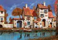 Puzzle La Cascina Sul Lago, Guido Borelli Educa 2000 dielov