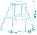 Hojdačka Portique Smoby s kovovou konštrukciou vysoká 120 cm od 6 mes