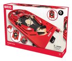 Drevená hra Pinball Game BRIO červená s 5 kovovými guľôčkami od 6 rokov BRIO0174