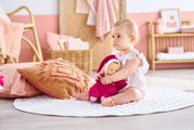 Bábika Babipouce Pink Grenadine Mon Doudou Corolle s modrými očami a špúliace ústočká 28 cm od 0 mes