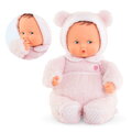 Bábika medvedík Babibear Plush Starry Dreams Mon Doudou Corolle s ušatou čiapočkou s modrými očami a špúliace ústočká 28 cm od 0 mes